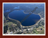 Aerial image of [5610] Lake Missaukee in Missaukee, MI with Cherry Wood frame