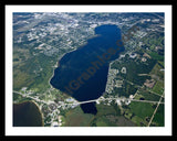 Aerial image of [5611] Lake Cadillac in Wexford, MI with Black Metal frame