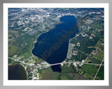 Aerial image of [5611] Lake Cadillac in Wexford, MI with Silver Metal frame