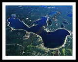 Aerial image of [5614] Big Star Lake in Lake, MI with Black Metal frame