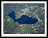 Aerial image of [5618] Diamond Lake in Newaygo, MI with Black Metal frame