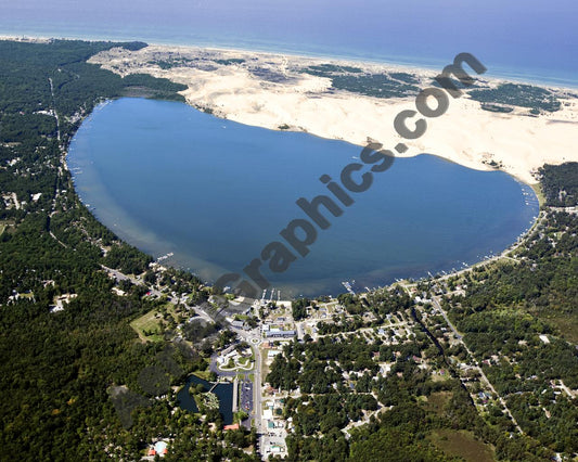 Aerial image of [5622] Silver  Lake in Oceana, MI with No frame