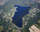 Aerial image of [5625] Coldwater Lake in Isabella, MI with Canvas Wrap frame