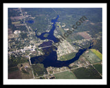 Aerial image of [5626] Lake of the Hills in Isabella, MI with Black Metal frame