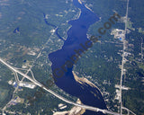 Aerial image of [5630] Sanford Lake in Midland, MI with No frame