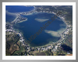 Aerial image of [5644] Round Lake in Lenawee, MI with Silver Metal frame