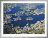 Aerial image of [5650] Lake LeAnn in Hillsdale, MI with Silver Metal frame