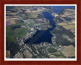 Aerial image of [5653] Lake Bartholomew in Branch, MI with Cherry Wood frame