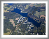 Aerial image of [5654] Long Lake, East in Branch, MI with Silver Metal frame