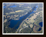 Aerial image of [5655] Long Lake in Barry, MI with Black Wood frame