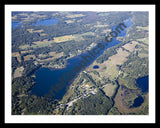 Aerial image of [5655] Long Lake in Barry, MI with Black Metal frame