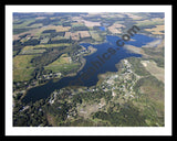 Aerial image of [5658] Lake of the Woods in Branch , MI with Black Metal frame