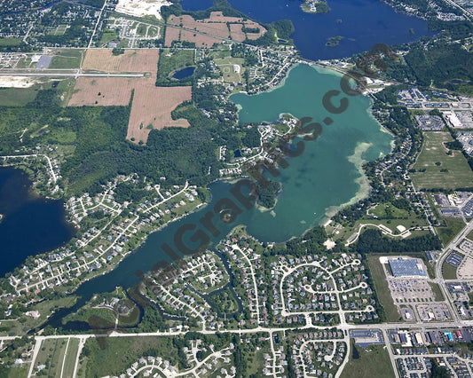 Aerial image of [5660] Silver Lake in Genesee , MI with No frame