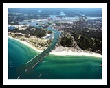 Aerial image of [5685] Grand Haven in Ottawa, Mi with Black Metal frame