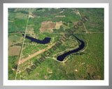 Aerial image of [5701] Lake Windaga in Isabella, MI with Silver Metal frame