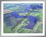 Aerial image of [5702] Rainbow Lake in Gratiot, MI with Silver Metal frame