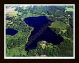 Aerial image of [5727] Campbell Lake in Oceana, MI with Black Wood frame