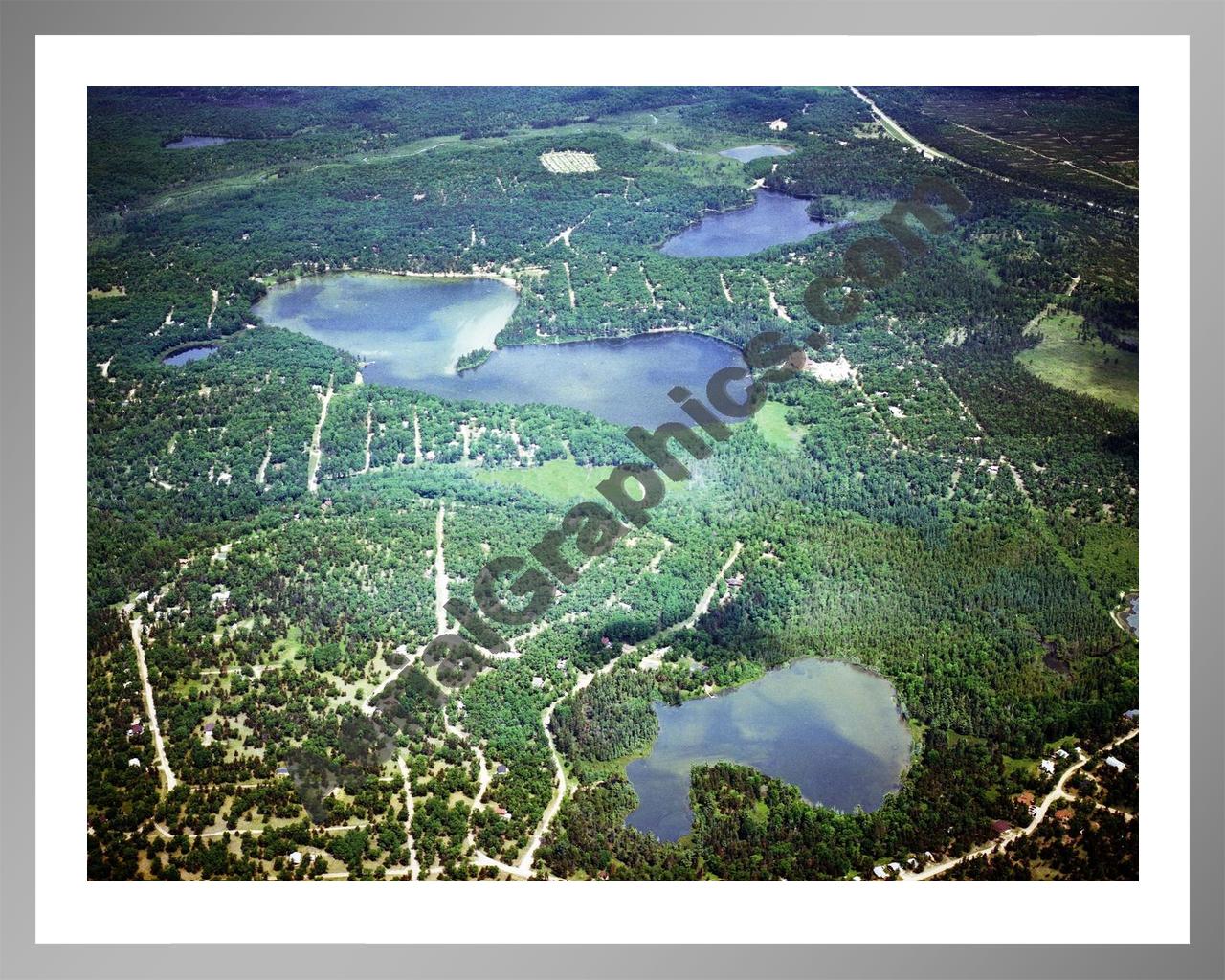 Aerial image of [5729] Canada Creek Ranch in Montmorecy, Mi with Silver Metal frame