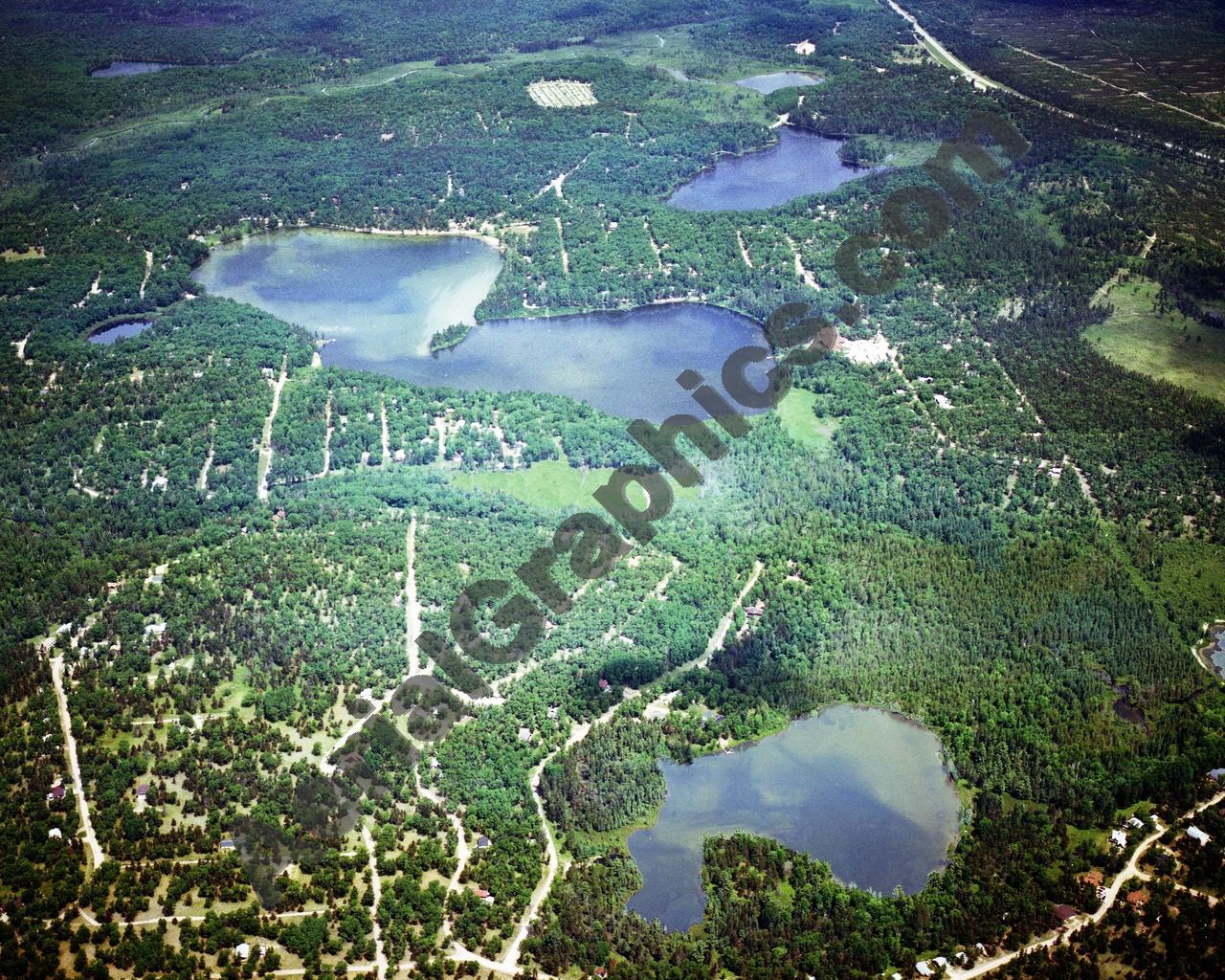 Aerial image of [5729] Canada Creek Ranch in Montmorecy, Mi with Canvas Wrap frame