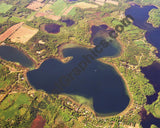 Aerial image of [5735] Corey Lake in St Joseph, MI with Canvas Wrap frame