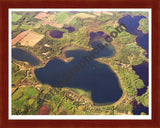 Aerial image of [5735] Corey Lake in St Joseph, MI with Cherry Wood frame