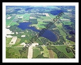 Aerial image of [5736] Clifford Lake in Montcalm, MI with Black Metal frame