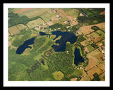 Aerial image of [5744] Cub Lake in Hillsdale, MI with Black Metal frame