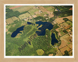 Aerial image of [5744] Cub Lake in Hillsdale, MI with Natural Wood frame