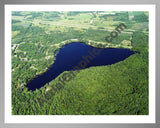 Aerial image of [5750] Diamond Lake in Osceola, MI with Silver Metal frame