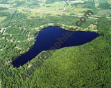 Aerial image of [5750] Diamond Lake in Osceola, MI with Canvas Wrap frame