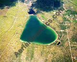 Aerial image of [5751] Douglas Lake in Otsego, MI with Canvas Wrap frame