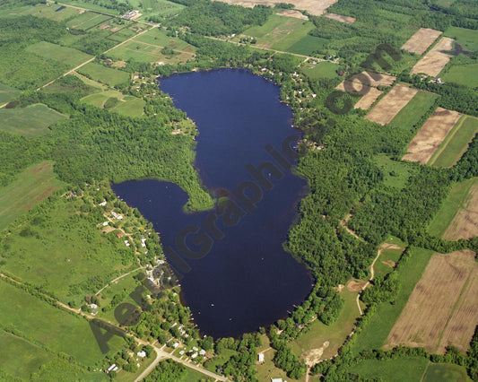 Aerial image of [5753] Duck Lake in Allegan, MI with No frame