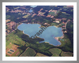 Aerial image of [5754] Dumont Lake in Allegan, MI with Silver Metal frame