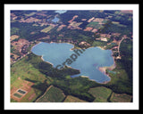 Aerial image of [5754] Dumont Lake in Allegan, MI with Black Metal frame