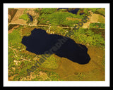 Aerial image of [5756] East Lake in Kalkaska, MI with Black Metal frame