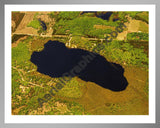 Aerial image of [5756] East Lake in Kalkaska, MI with Silver Metal frame