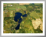 Aerial image of [5762] Elk Lake in Lapeer, MI with Silver Metal frame