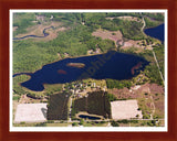 Aerial image of [5767] Fifth Lake in Montcalm, MI with Cherry Wood frame