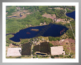 Aerial image of [5767] Fifth Lake in Montcalm, MI with Silver Metal frame