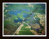 Aerial image of [5773] Five Lakes in Otsego, MI with Black Wood frame