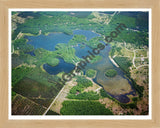 Aerial image of [5773] Five Lakes in Otsego, MI with Natural Wood frame