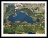 Aerial image of [5776] Fox Lake in Steuben, IN with Black Metal frame