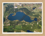 Aerial image of [5776] Fox Lake in Steuben, IN with Natural Wood frame