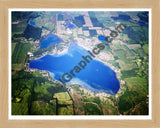 Aerial image of [5777] Lake Gage  in Steuben, IN with Natural Wood frame