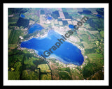 Aerial image of [5777] Lake Gage  in Steuben, IN with Black Metal frame