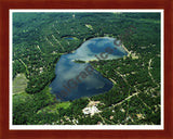 Aerial image of [5779] Geneva in Montmorency, MI with Cherry Wood frame