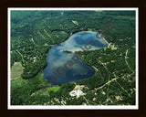 Aerial image of [5779] Geneva in Montmorency, MI with Black Wood frame