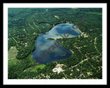 Aerial image of [5779] Geneva in Montmorency, MI with Black Metal frame