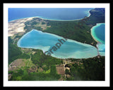 Aerial image of [5786] Little Glen in Leelanau, MI with Black Metal frame