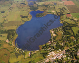 Aerial image of [5788] Grass Lake in Jackson, MI with Canvas Wrap frame